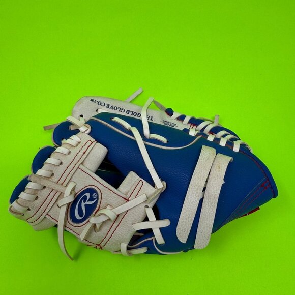 Rawlings Los Angeles Dodgers Baseball Glove 10 Inch EBLL5 White Blue RHT - Picture 2 of 4